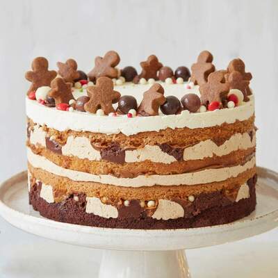 Spiced Gingerbread Ombre Cake - Two Tier (6 + 8 Diameter)
