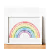 Personalised Rainbow Word Art Print