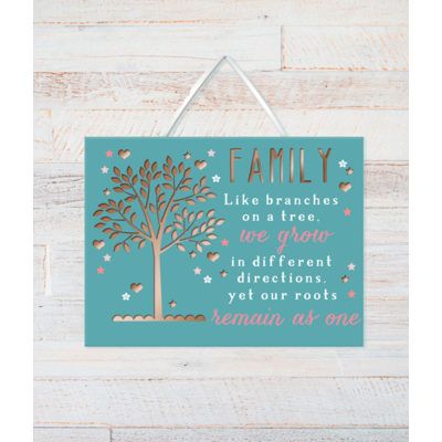 Family Tree Wooden Plaque