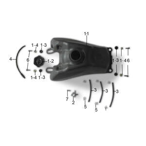 Image of Xtrax Sport 250cc Quad Bike Fuel Tank Filler Cap
