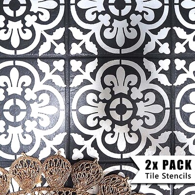 Valencia Tile Stencil - 15" (381mm) / 1 pack (1 stencil)
