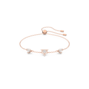 Swarovski Ortyx Bracelet Triangle Cut White Rose Gold Tone Plated 5643737