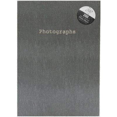Tallon 7×5 Snakeskin Photo Photograph Album – Grey