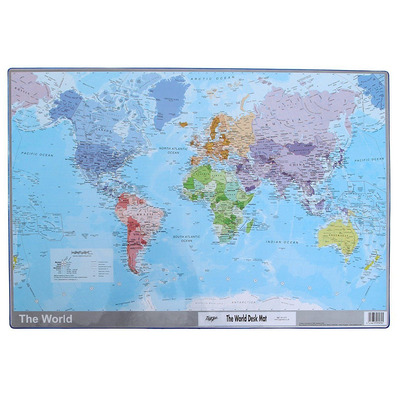 Tiger World Map Desktop Saver Mat