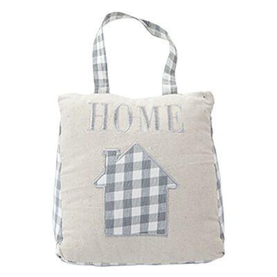 1.2kg Fabric Gingham Home Weighted Door Stop - Home