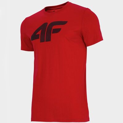4F Mens Round Neck T-shirt - Red