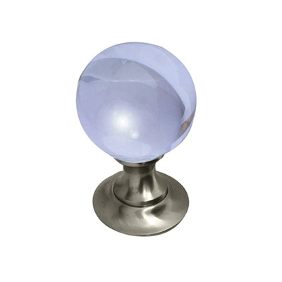 Frelan Hardware Plain Ball Glass Mortice Door Knob, Satin Nickel - JH1150SN (sold in pairs) SATIN NICKEL