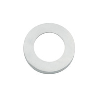 Zoo Hardware Spare Round Screw On Rose Pack (For ZPZ Handles), Satin Chrome - ZPZSRSC SATIN CHROME