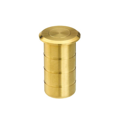 Zoo Hardware Dust Excluding Socket For Flush Bolts (Concrete), PVD Satin Brass - ZAS14-PVDSB PVD SATIN BRASS