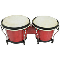Red Bongos with Carry Bag 6.5" & 7.5"