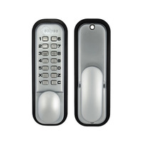 Frisco Eclipse Push Button Digital Lock, Satin Chrome - 70249 SATIN CHROME