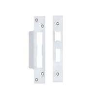 Zoo Hardware Face Plate And Strike Plate Accessory Pack, Satin Chrome - ZLAP10BSC SATIN CHROME