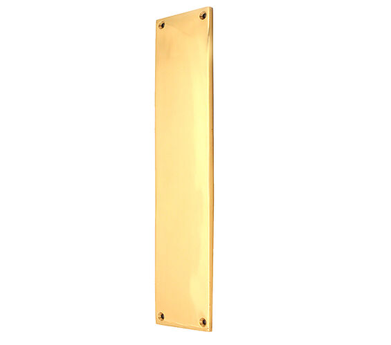 Door Handle Company Spira Brass Victorian Finger Plate (300Mm X 75Mm), Polished Brass - Sb2214pb Polished Brass - 300Mm X 75Mm
