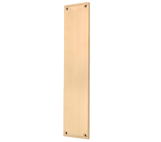 Door Handle Company Spira Brass Victorian Finger Plate (300Mm X 75Mm), Satin Brass - Sb2214sb Satin Brass - 300Mm X 75Mm