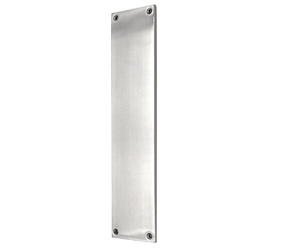 Door Handle Company Spira Brass Victorian Finger Plate (300Mm X 75Mm), Satin Chrome - Sb2214sc Satin Chrome - 300Mm X 75Mm