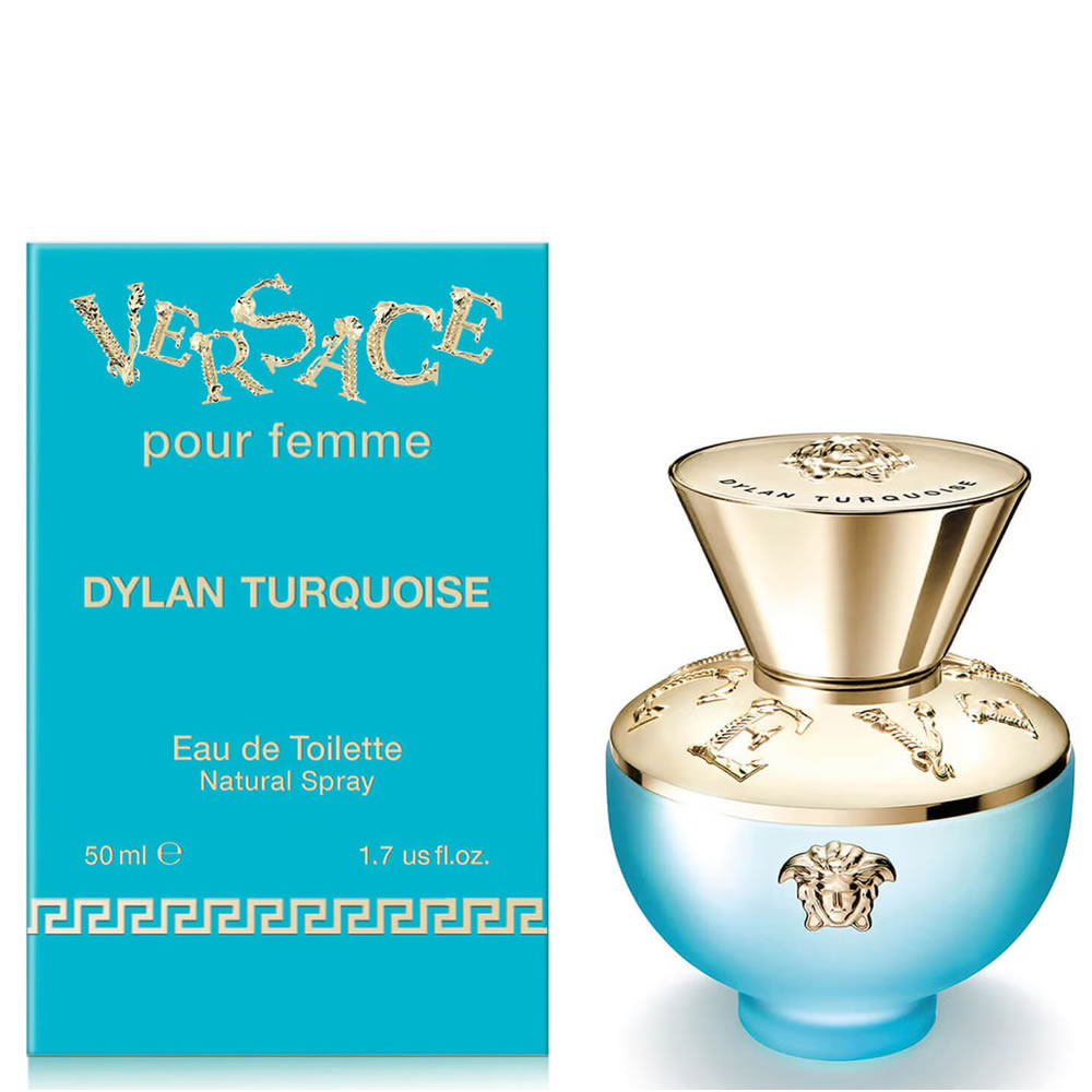Versace Dylan Turquoise Pour Femme EDT 50ml - Citrus Floral Woody Fragrance