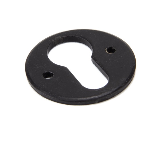 Door Handle Company Blue/Red From The Anvil Round Euro Profile Regency Escutcheon, External Beeswax - 92073 External Beeswax