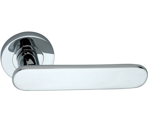 Door Handle Company Spira Brass Skyla Lever On Rose, Polished Chrome - Sb1105pc (Sold In Pairs) Polished Chrome