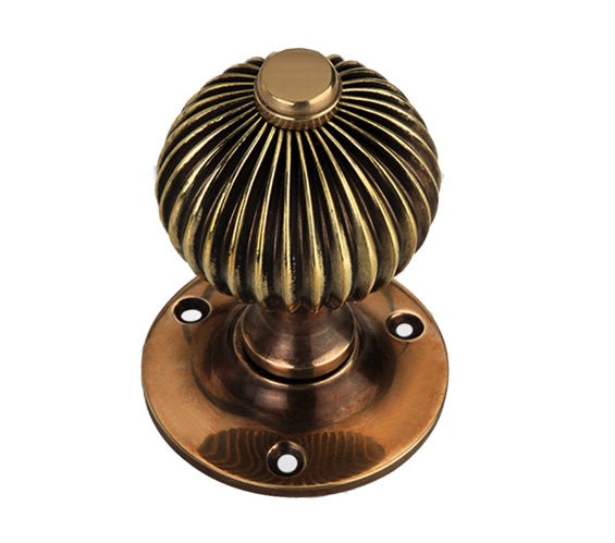 Door Handle Company Spira Brass Regency Mortice Door Knob (60Mm), Aged Brass - Sb2111ab (Sold In Pairs) Aged Brass