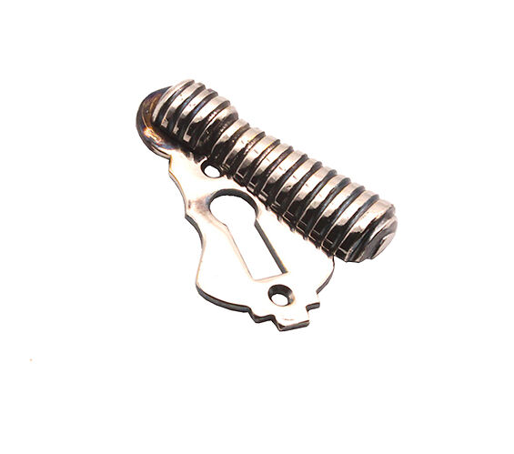 Door Handle Company Spira Brass Reeded Beehive Escutcheon, Aged Nickel - Sb3101an Aged Nickel - Standard Profile (Key Hole)