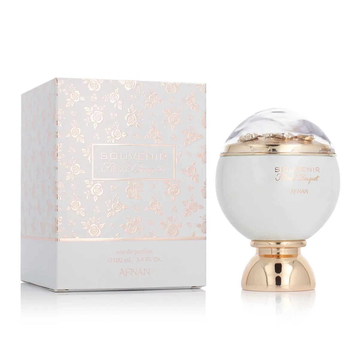 Afnan Womens Souvenir Floral Bouquet Eau De Parfum 100ml - Rose - One Size - Image 9