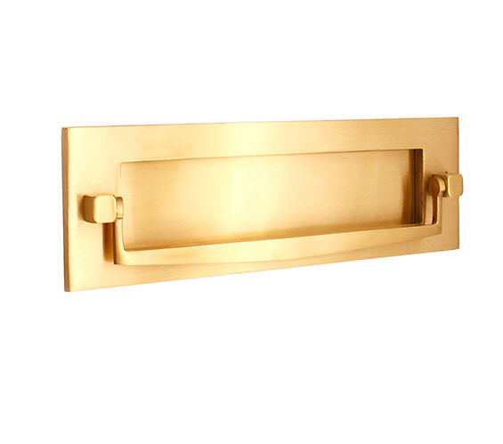 Door Handle Company Spira Brass Traditional Regency Knocker Letter Plate (250Mm X 75Mm), Polished Brass - Sb5107pb Polished Brass