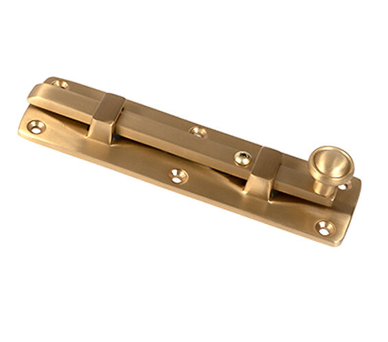 Door Handle Company From The Anvil Universal Door Bolt (4" Or 6"), Satin Brass - 50917 Satin Brass - 6"