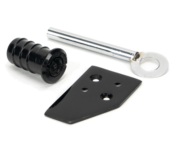 Door Handle Company Black From The Anvil Keyed Flush Sash Stop, - 49918