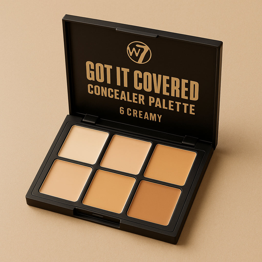 W7 Got It Covered Concealer Palette -  6 Creamy - Image 4