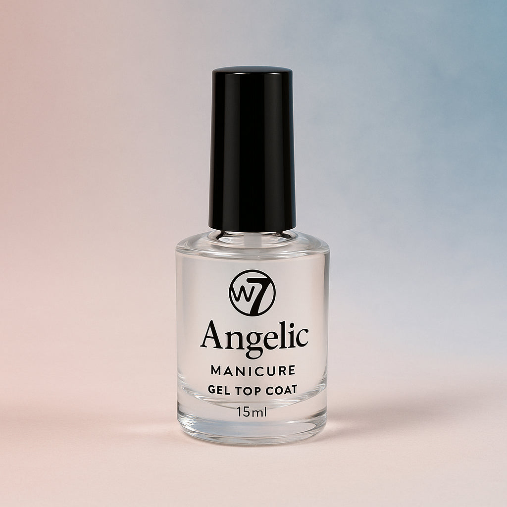W7 Angel Manicure GEL Top Coat 15ml Glossy Nail Polish Finish Treatment Free P&P - Image 5