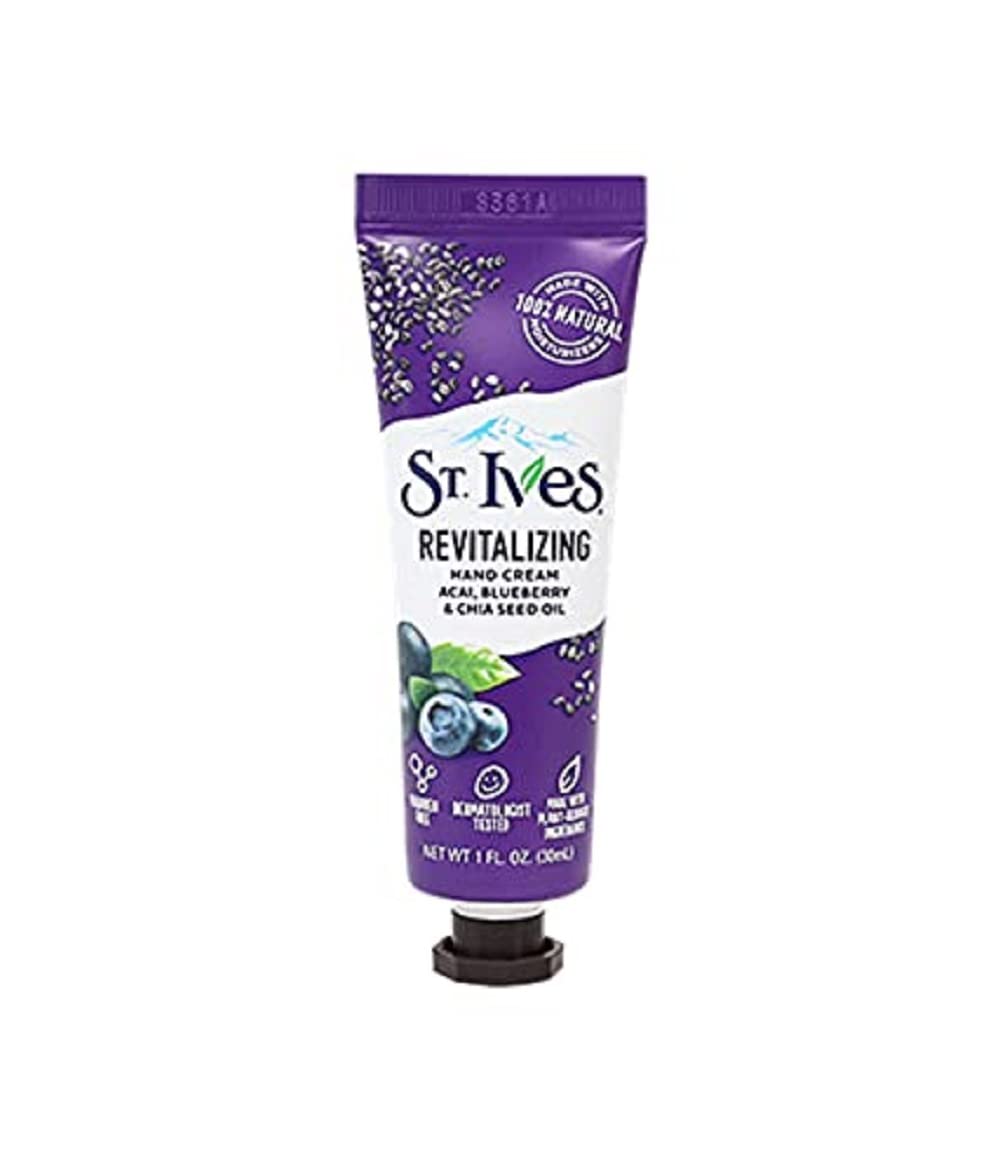 St. Ives Revitalising Acai Blueberry & Chia Seed Oil Hand Cream 30Ml - Image 3