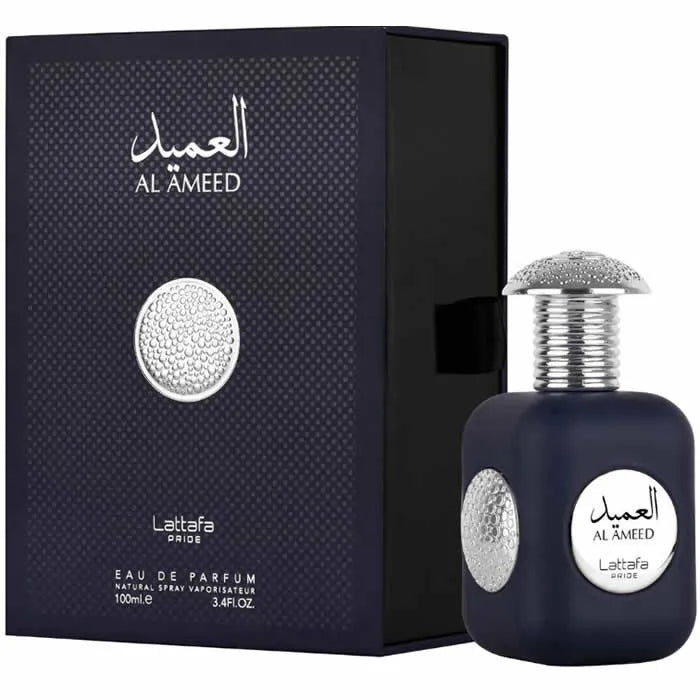 Lattafa Perfumes Silver Al Ameed Eau De Parfum 100Ml Spray