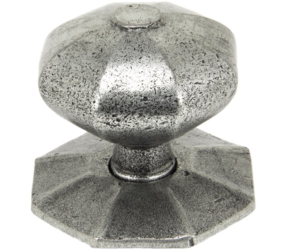 Door Handle Company From The Anvil Octagonal Centre Door Knob (Internal), Pewter - 90383 Pewter