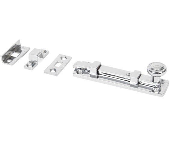 Door Handle Company From The Anvil Universal Door Bolt (4" Or 6"), Polished Chrome - 33098 Polished Chrome - 6"