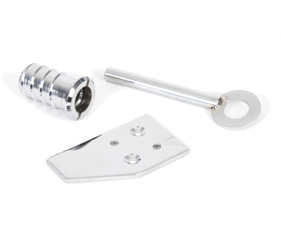 Door Handle Company From The Anvil Keyed Flush Sash Stop, Polished Chrome- 90272 Polished Chrome