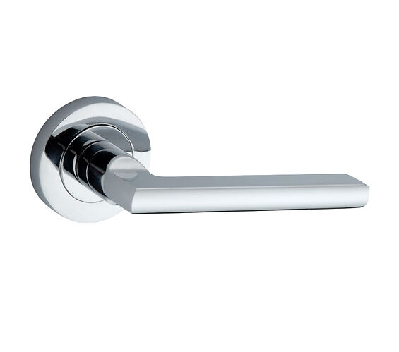 Door Handle Company Spira Brass Drox Lever On Rose, Polished Chrome - Sb1306pc (Sold In Pairs) Polished Chrome