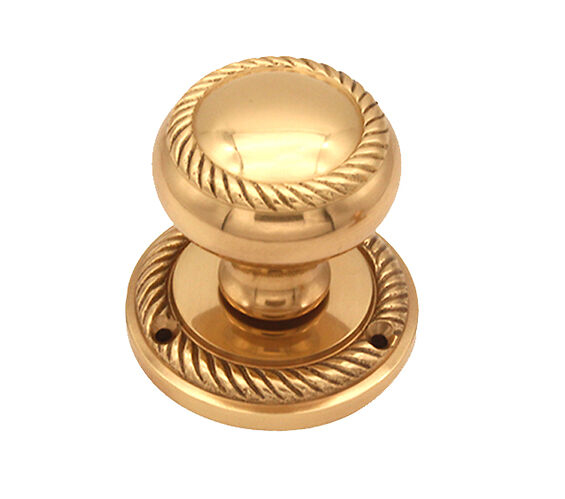 Door Handle Company Spira Brass Georgian Mortice Door Knob (60Mm), Polished Brass - Sb2119pb (Sold In Pairs) Polished Brass