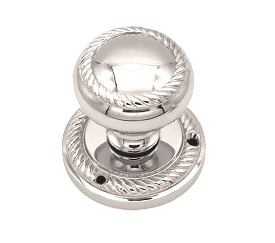 Door Handle Company Spira Brass Georgian Mortice Door Knob (60Mm), Polished Chrome - Sb2119pc (Sold In Pairs) Polished Chrome