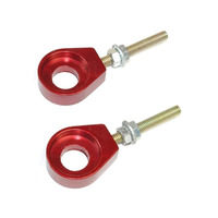 Image of Pit Bike CNC Chain Adjuster 12mm Red