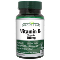 Image of Natures Aid Vitamin B1 Thiamin - 90 x 100mg Tablets
