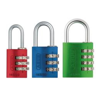 Abus 145 Series 40mm Coloured Combination Locks  - Combination Padlocks