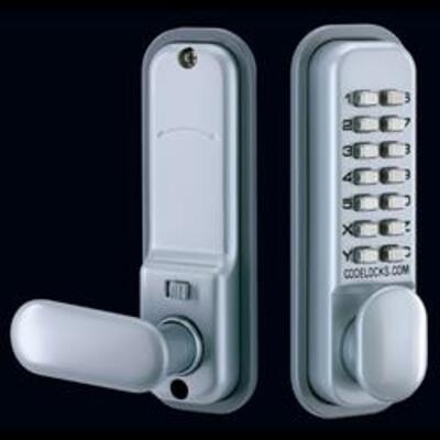 Codelocks CL155  Mortice Latch Digital Lock with Dual Backplate - Mortice latch version