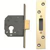 Image of Yale 3120 High Security Euro Deadlock Case - 67mm (2.5") - Brass