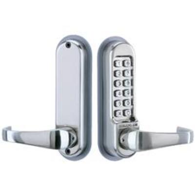 Codelocks CL510  Tubular Mortice Latch Lock  - Mortice latch version with lever handles