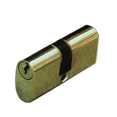 CISA C2000 Small Oval Double Cylinder - 35 x 35 brass