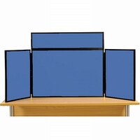 Image of Midi Desk Top Display Stand Black Frame/BlueberryFabric
