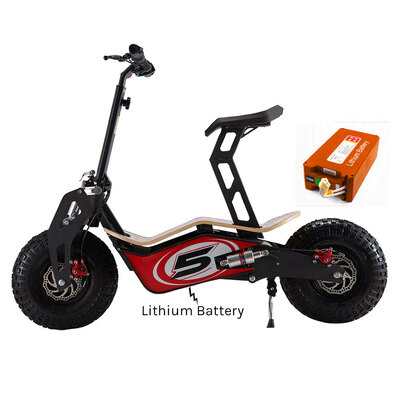 Velocifero Mad 48 Volt 1600w Lithium Battery Red Race Electric Velocifero Mad 48 Volt 1600w Lithium Battery Red Race Electric Scooter
