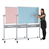 Image of Colourwipe Mobile Board 1200 x 1800mm Blue & Pink
