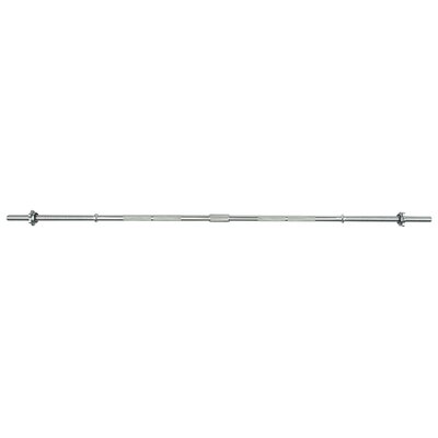 Viavito 5ft Standard Chrome Barbell Bar with Spinlock Collars