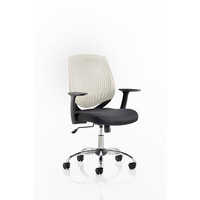 Image of Dura Task Operator Chair White Back